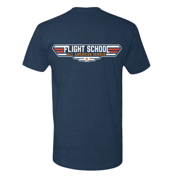 Vintage Navy Flight School T-Shirt - Image 2