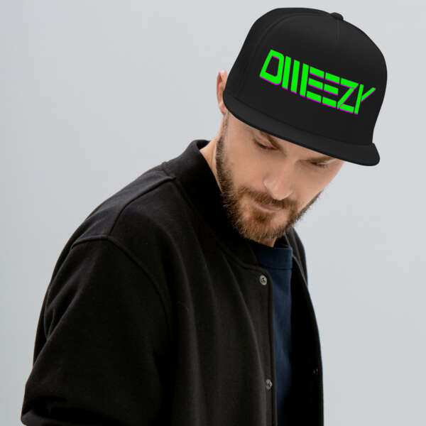 Dweezy Trucker Retro Puff Snapback Hat - Image 2