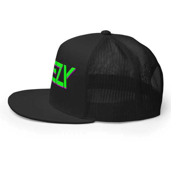 Dweezy Trucker Retro Puff Snapback Hat - Image 3