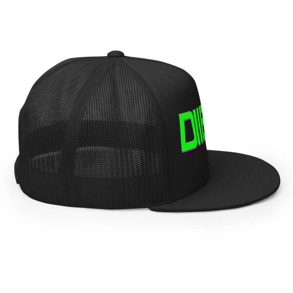 Dweezy Trucker Retro Puff Snapback Hat - Image 5